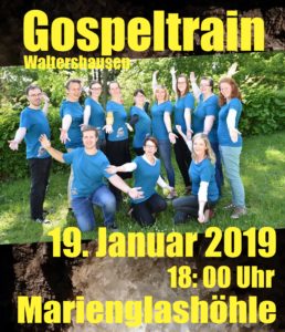 Plakat für das Benefizkonzert vom Gospeltrain Waltershausen