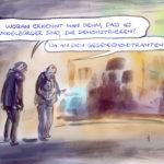 dumpfe Demonstranten