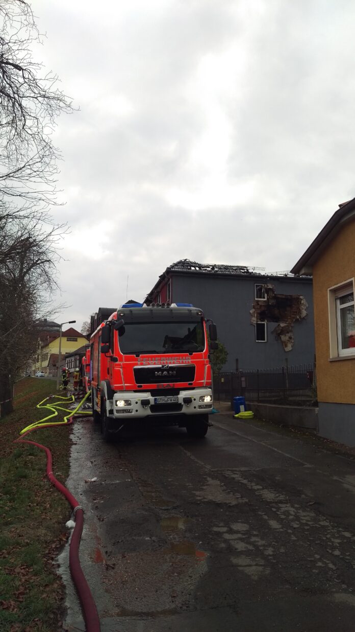 Feuerwehr Gotha Brand 2020