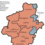Staatenaufteilung im heutigen Landkreis Gotha (1920)