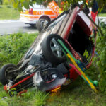024-2022 Auswertung Einsatzgeschehen Feuerwehr Gotha 2021 – Verkehrsunfall Kreisverkehr Uelleben 19 08 2021