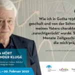 Gotha hört Alexander Kluge (Plakat 1)