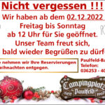 Online-Anzeige Campingplatz Paulfeld