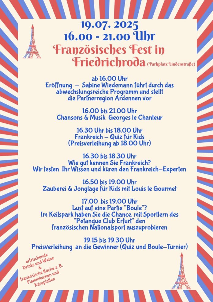 Plakat Franz. Fest