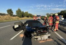 Insassen überstehen Autocrash bei Gotha unbeschadet