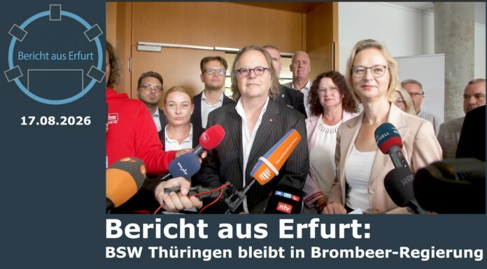Bericht aus Erfurt: BSW Thüringen bleibt in Brombeer-Regierung