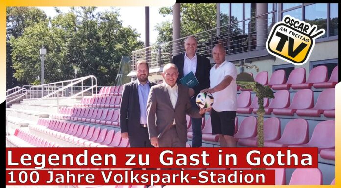 Legenden zu Gast in Gotha: 100 Jahre Volkspark-Stadion
