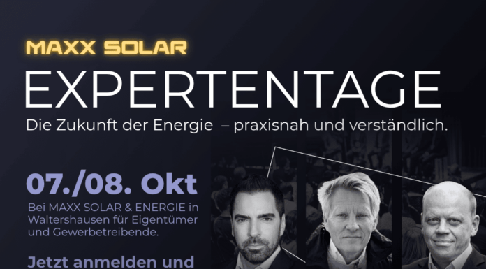Anzeige: MAXX SOLAR Expertentage 2026: Die Zukunft der Energie praxisnah erleben