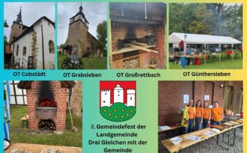 Große Feier: Drei Gleichen mit tollem Fest