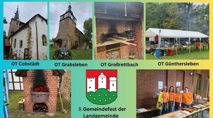 Große Feier: Drei Gleichen mit tollem Fest