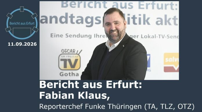 Bericht aus Erfurt: im Gespräch mit Fabian Klaus, Reporterchef von Funke Thüringen (TA, TLZ, OTZ)