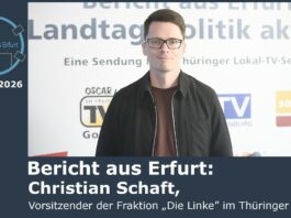 Bericht aus Erfurt nach September-Landtagssitzung: Gespräch mit Linke-Fraktionschef Christian Schaft