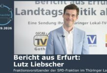 Bericht aus Erfurt nach September-Landtagssitzung: im Gespräch mit Lutz Liebscher, SPD-Fraktionschef