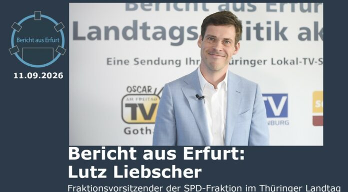 Bericht aus Erfurt nach September-Landtagssitzung: im Gespräch mit Lutz Liebscher, SPD-Fraktionschef