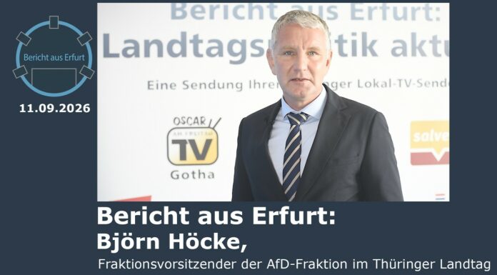 Bericht aus Erfurt nach September-Landtagssitzung: im Gespräch mit Björn Höcke, AfD-Fraktionschef