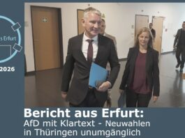 Bericht aus Erfurt: AfD mit Klartext – Neuwahlen in Thüringen unumgänglich