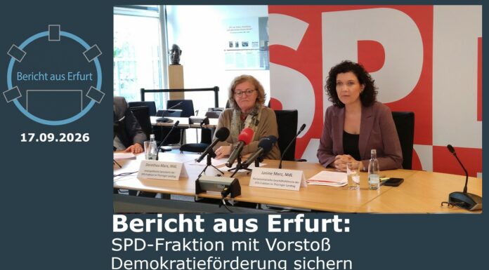 Bericht aus Erfurt: SPD-Fraktion mit Vorstoß – Demokratieförderung sichern