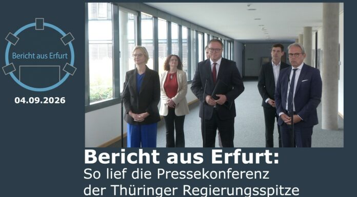 Bericht aus Erfurt: So lief die Pressekonferenz der Thüringer Regierungsspitze